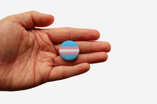 Transgender Flag Button